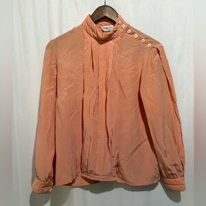 Christian‎ Dior Sportswear Women’s Vintage Silk Blouse Size 6